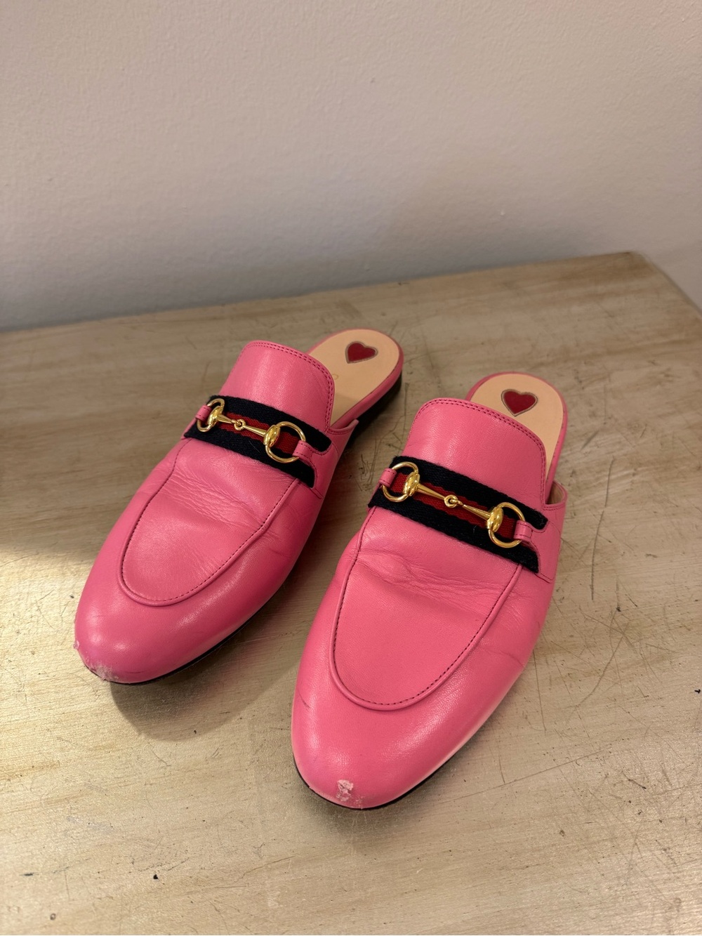 Gucci Princetown Slippers in Pink - Picture 2 of 12
